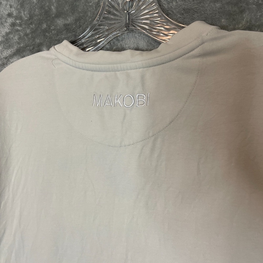 Makobi Men Frenemies Its Lit Embroidered Jersey Stretch Short Sleeve TShirt L - Picture 7 of 14